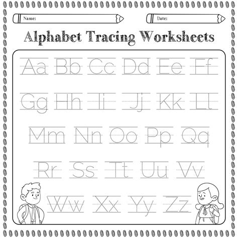 alphabet writing worksheets for kindergarten|Free Printable Alphabet Worksheets .